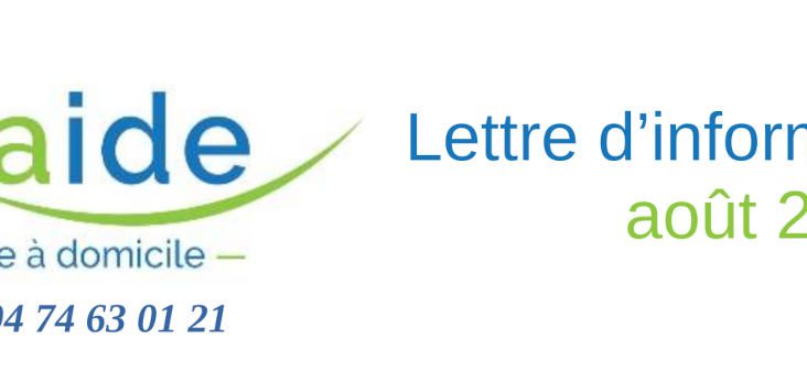 Lettre infos n°41 – août 2026